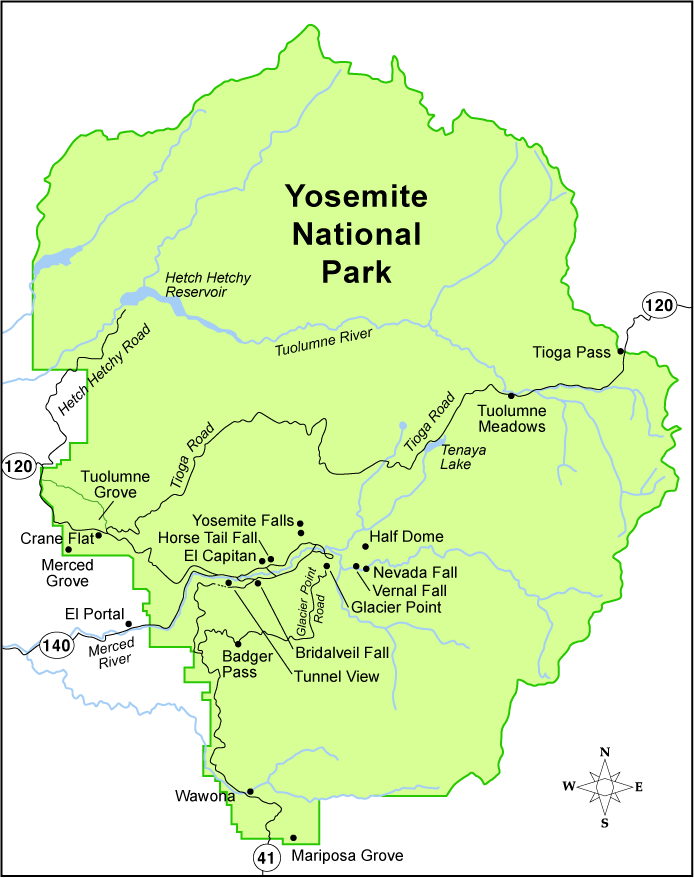 Yosemite-Map