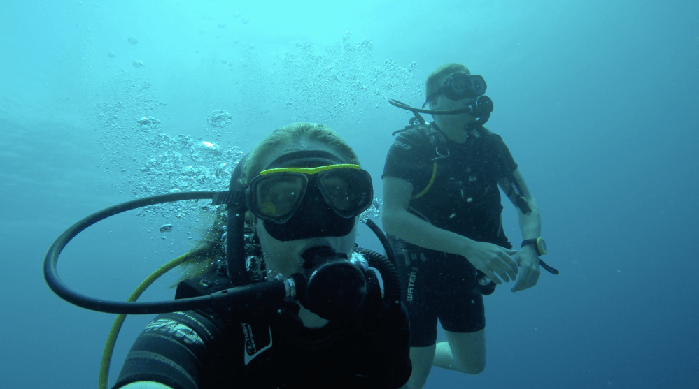 Erster gemeinsamer Tauchgang